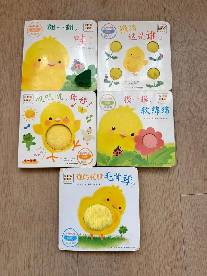 小鸡球球 DITO POM Chinese Children's Touch and Feel Books - Set of 5