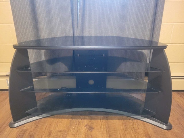 Glass Corner TV Stand - photo 2