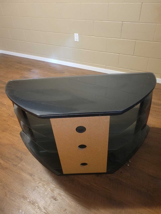 Glass Corner TV Stand - photo 3