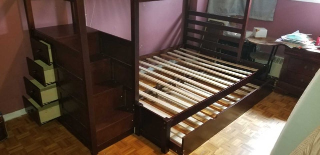 Bunk Bed with Stairs and Drawers - photo 2