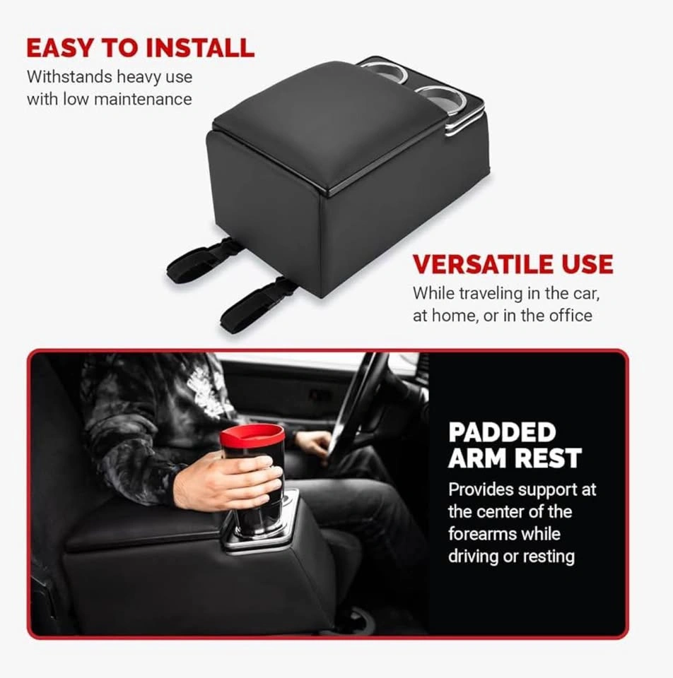 Universal Truck Seat Organizer Center Console with Cup Holders - photo 5