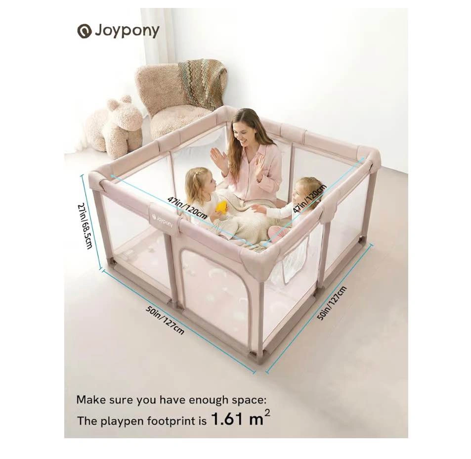 Baby Playpen with PlayMat, 50x50 Inches BNIB - photo 2