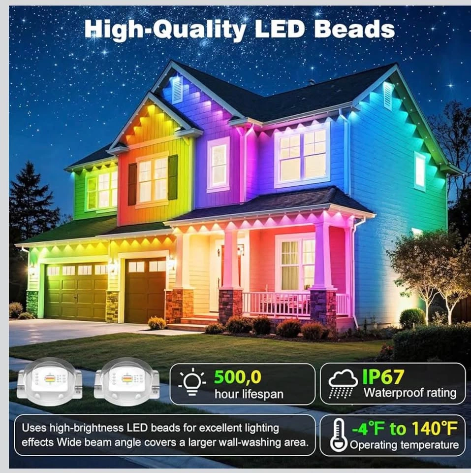 300FT Permanent Home Decoration Lights Halloween Christmas - photo 5