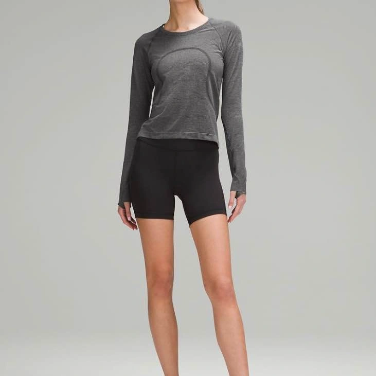 NWT Lululemon Swiftly Tech Long Sleeve Shirt - Spandex Stripe Bl - photo 3