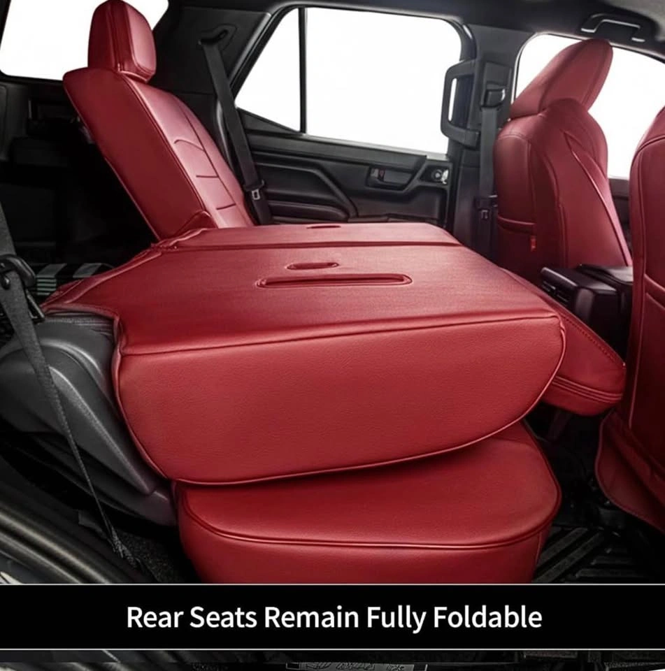 Toyota 4runner Custom Seat Covers 2025 2026 Burgundy BNIB - photo 4