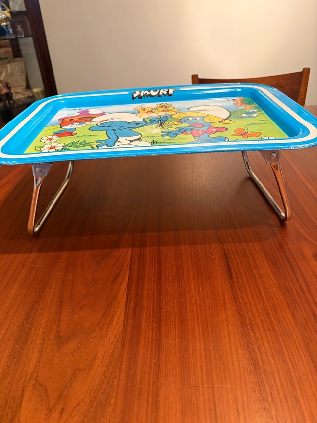 Vintage Smurf TV tray - photo 2