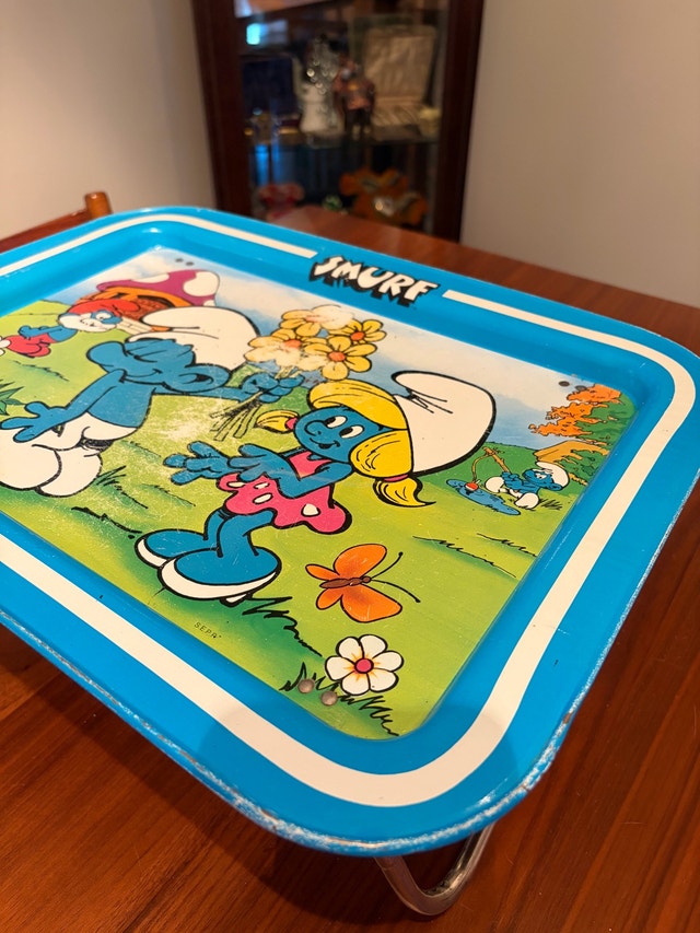 Vintage Smurf TV tray - photo 4