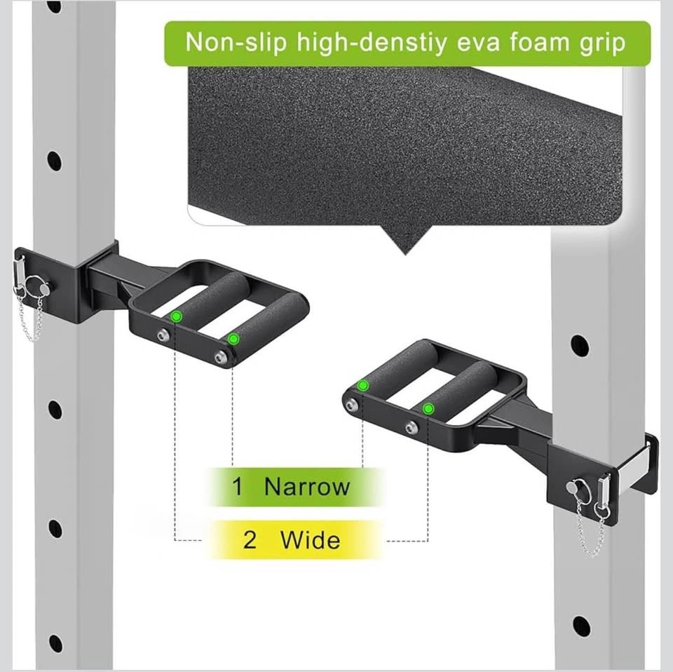 Workout Handle Dip Bars Attachment Home Gym, 2 Pack - photo 2