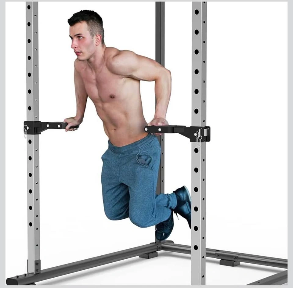 Workout Handle Dip Bars Attachment Home Gym, 2 Pack - photo 5