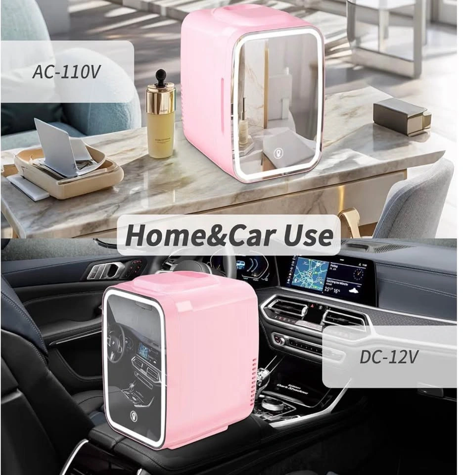 Mini Fridge 4L with LED Mirror For Makeup Home & Car - photo 5