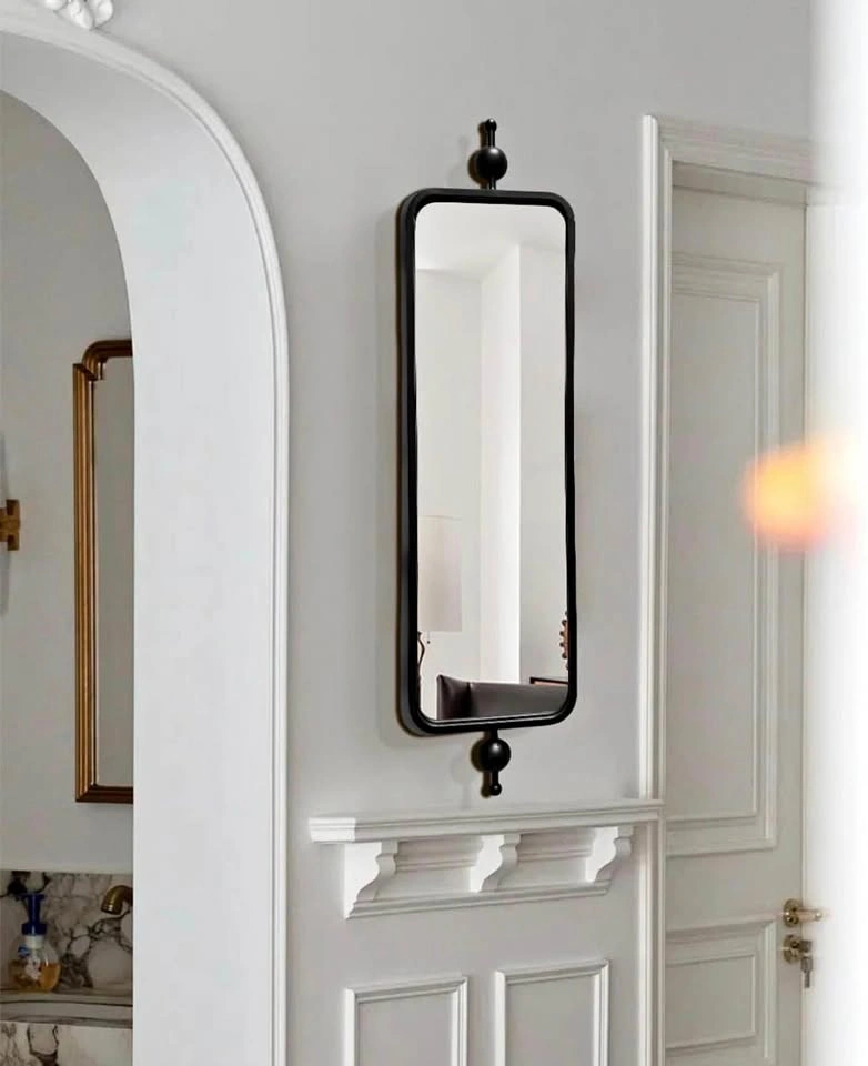 Living Room Mirror 9" X 36" Home Decor-Metal Frame BNIB