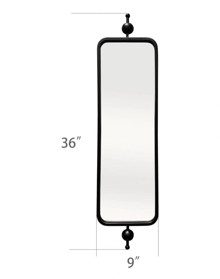 Living Room Mirror 9" X 36" Home Decor-Metal Frame BNIB - photo 2