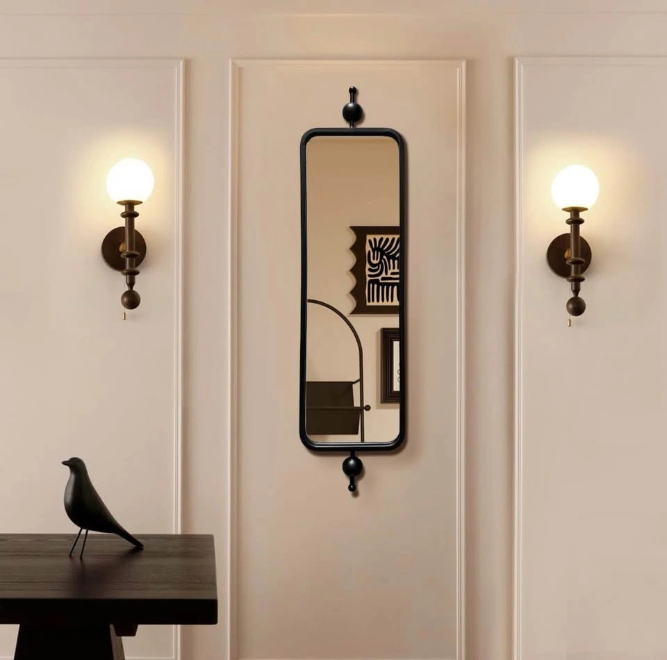 Living Room Mirror 9" X 36" Home Decor-Metal Frame BNIB - photo 5