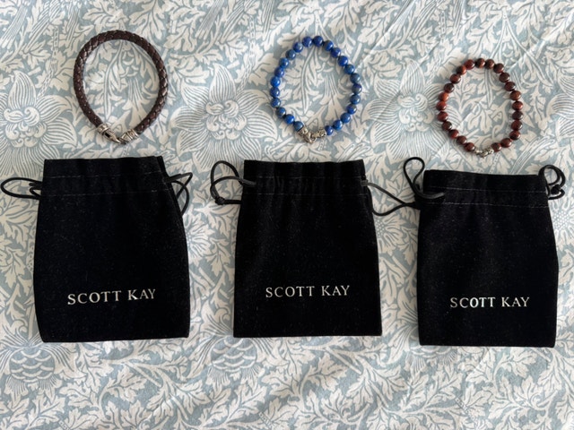 Scott Kay Men's Bracelets - TigerEye, Lapis Lazuli, Leather
