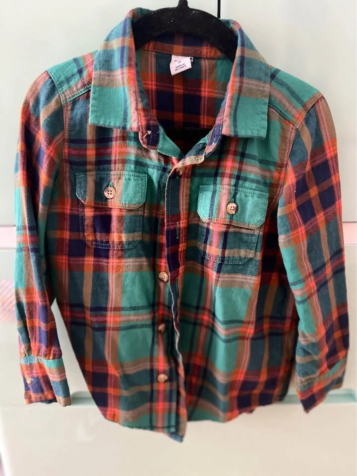 Toddler Boy Button-Up Shirts Bundle Size 2T-4T Primark - photo 4