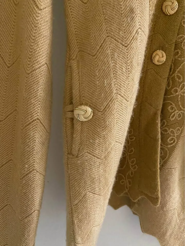 Women warm sweater with golden button details image indicator(2)