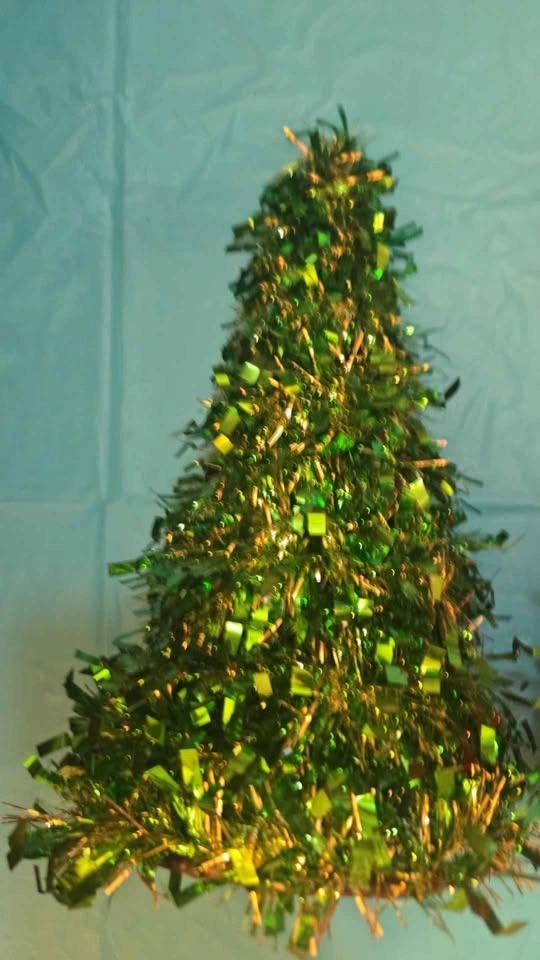 2 Tinsel Christmas Trees - photo 2