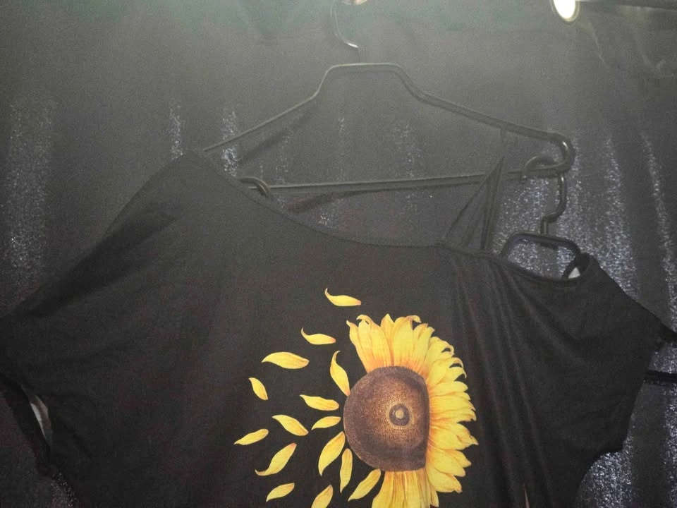 Sunflower Cold Shoulder T-Shirt Dress - photo 3