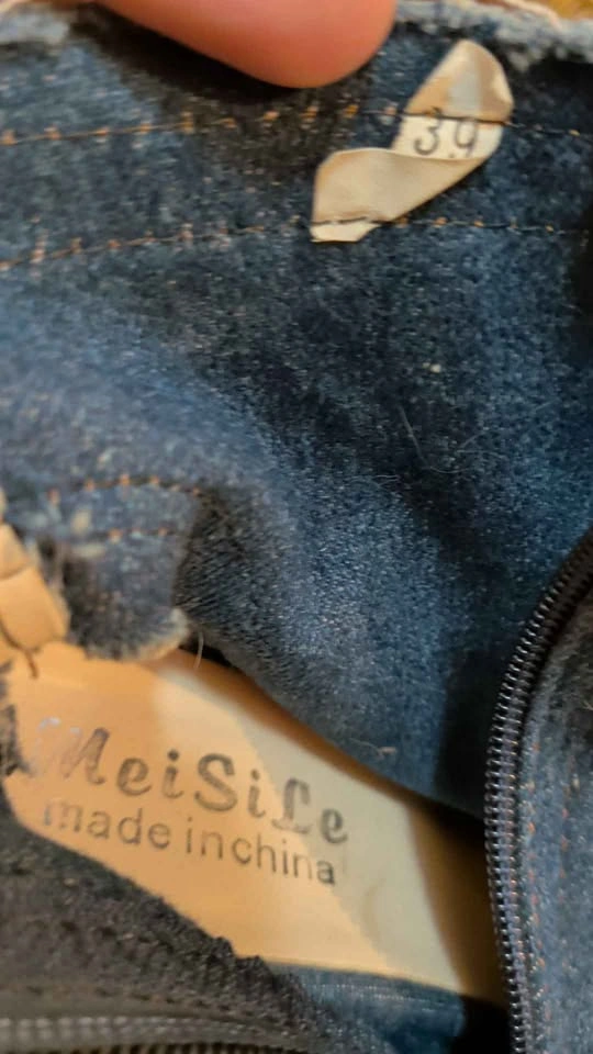 Denim Peep-Toe Stiletto heels size 7.5 - photo 5