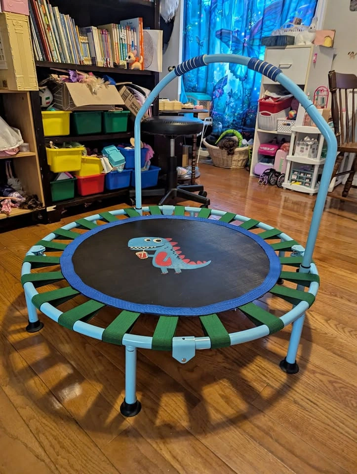 Dinosaur Toddler Trampoline with Handle