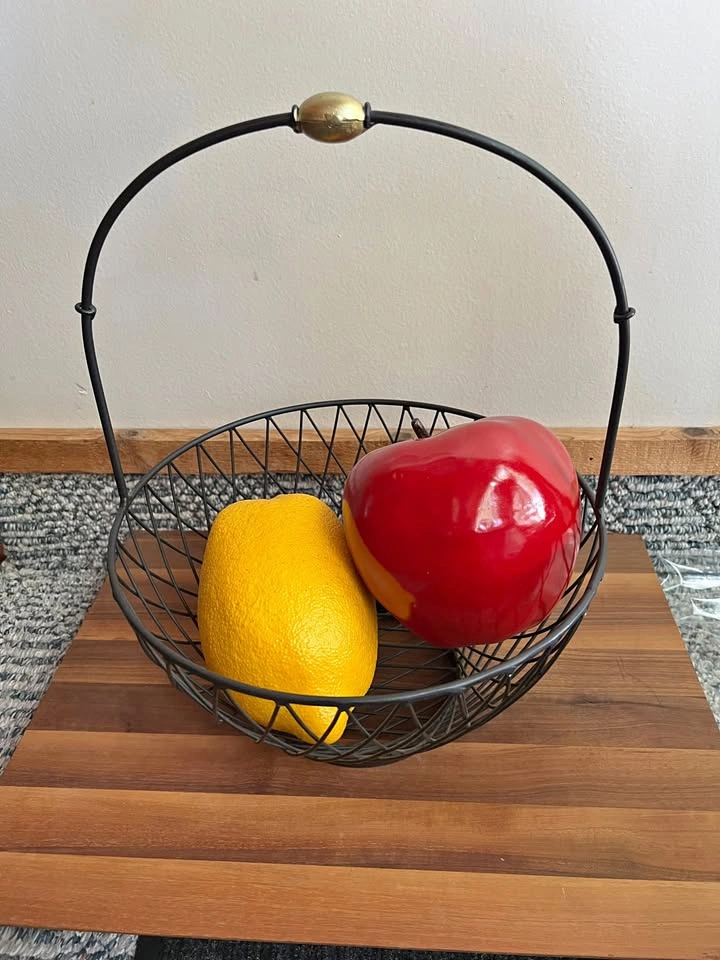 Basket with Large Fruit for Display