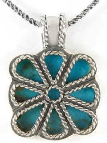 Natural Turquoise Necklace Solid 925 Silver