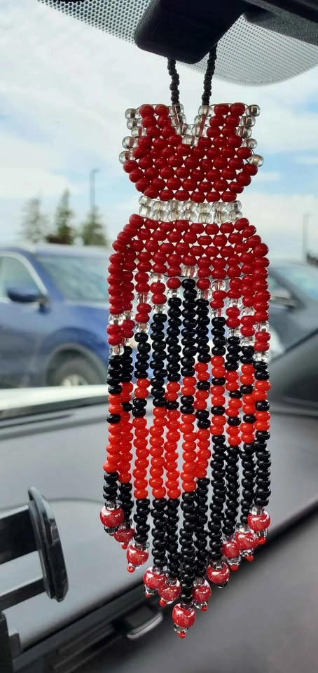 Car Rear View Mirror MMIW RED DRESS Hanger