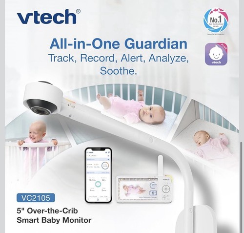 VTech VC2105 1080p WiFi Smart Baby Monitor with 5" Screen - photo 5