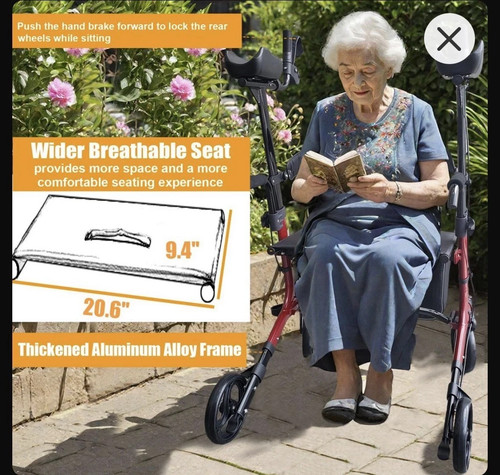 Aliseniors Upright Walker for Seniors 300LBS - photo 3