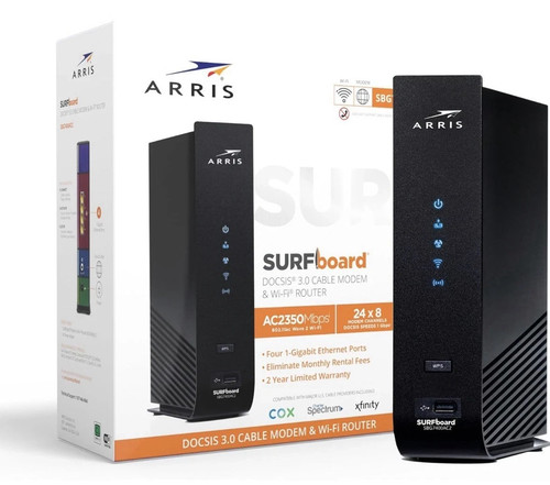 ARRIS SURFboard SBG7400AC2 24x8 Cable Modem / AC2350 WiFi Router