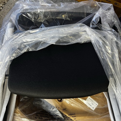 Clatina Stacking Chair Home Desk Chair Classroom Chair Black - photo 3