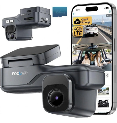 Focuway D2-DUO 4K Dual Dash Cam Front & Rear WiFi Car Camera