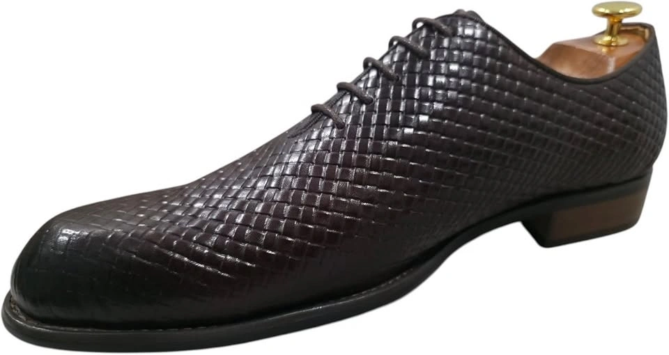Soulier oxford cuir italien brun JT L'Italiano POINTURE -9.5 - photo 3