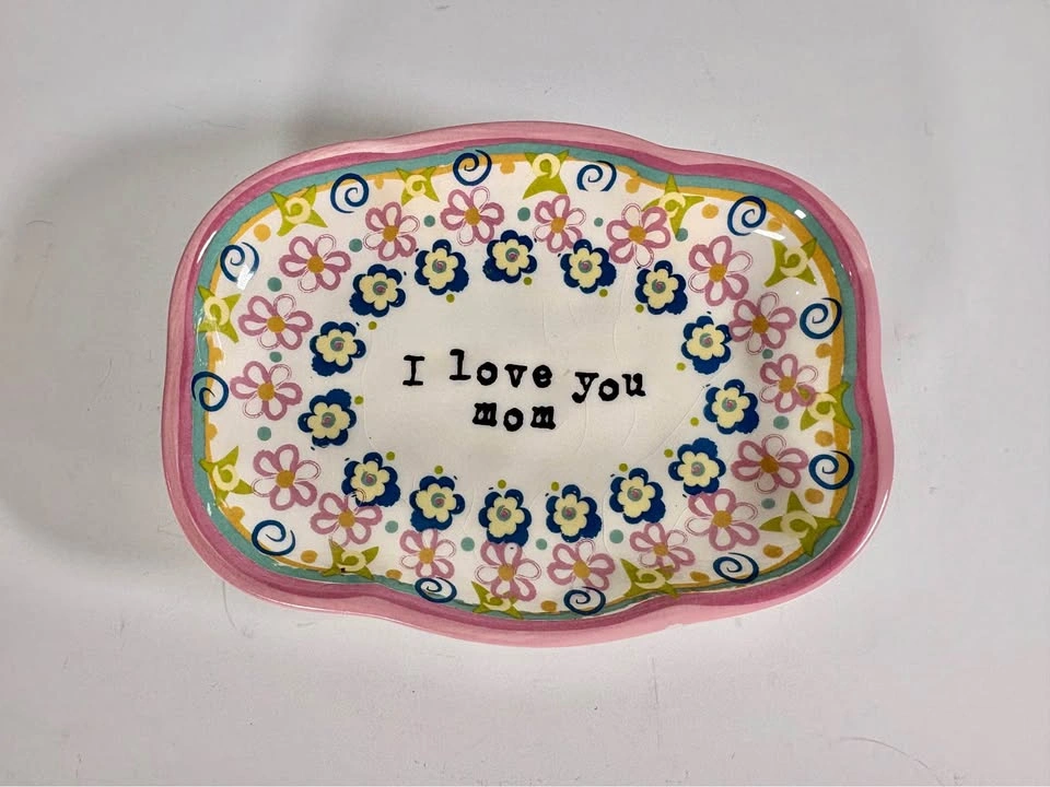 Natural Life "I Love You Mom" Ceramic Tray - photo 3