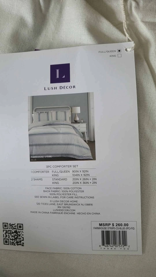 Brand new duvet and 2 shams in box - photo 3