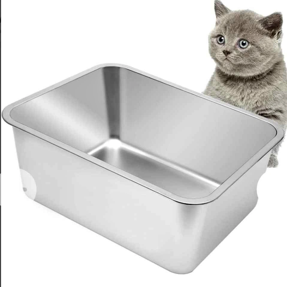 🆕 Stainless Steel Cat litter box