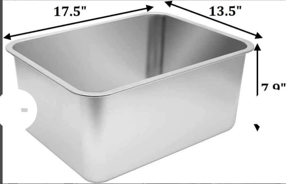 🆕 Stainless Steel Cat litter box - photo 2