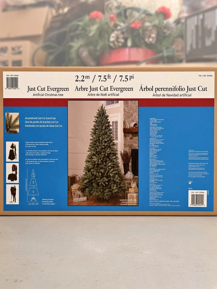 Just Cut Evergreen 7.5ft Artificial Christmas Tree