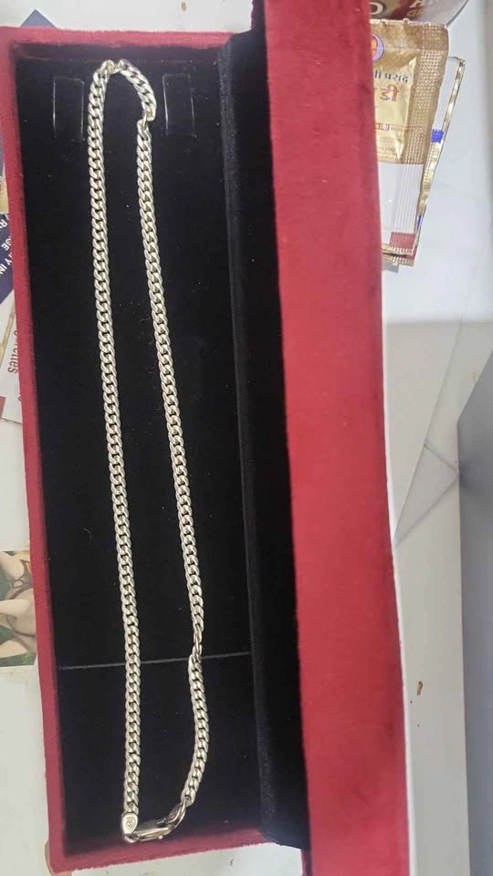 Silver Curb Link Chain Necklace - photo 3