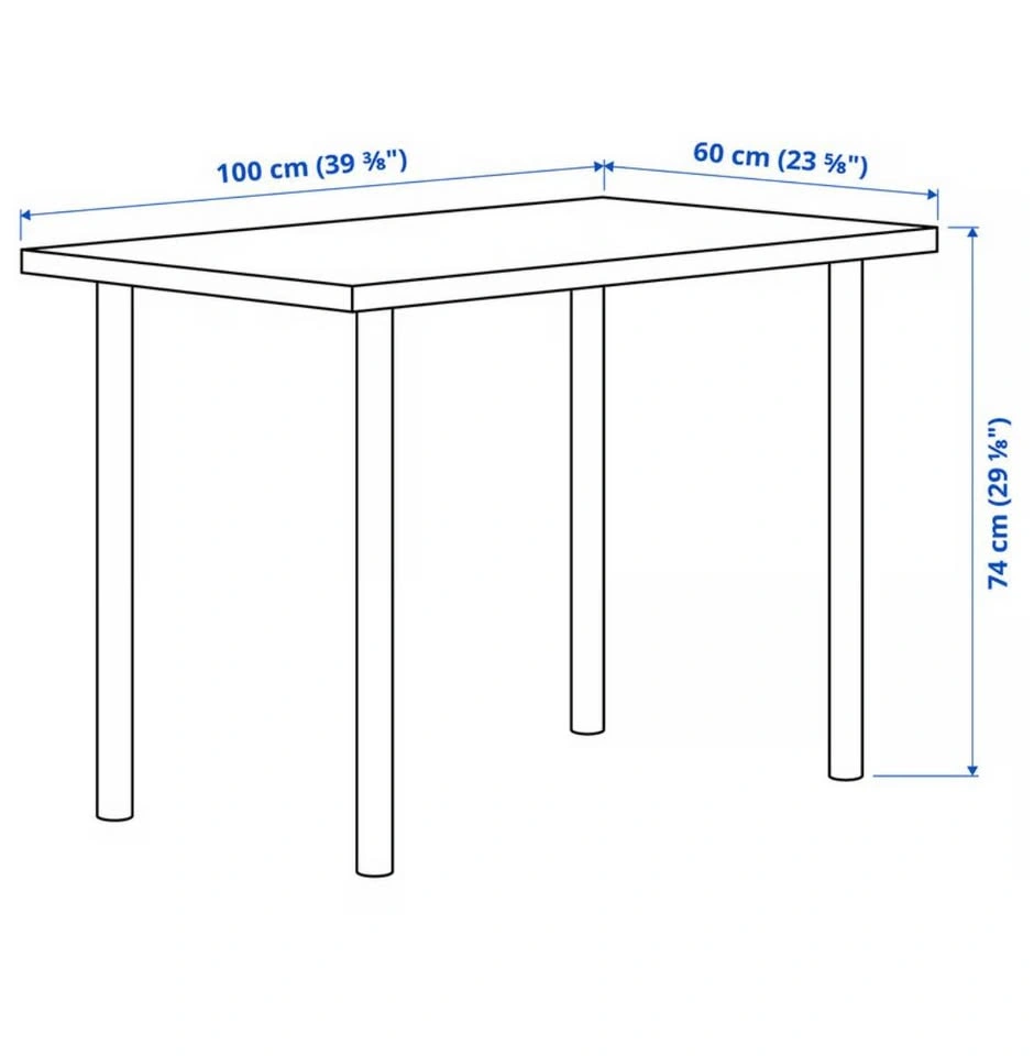 IKEA LINNMON / ADILS Table - photo 4