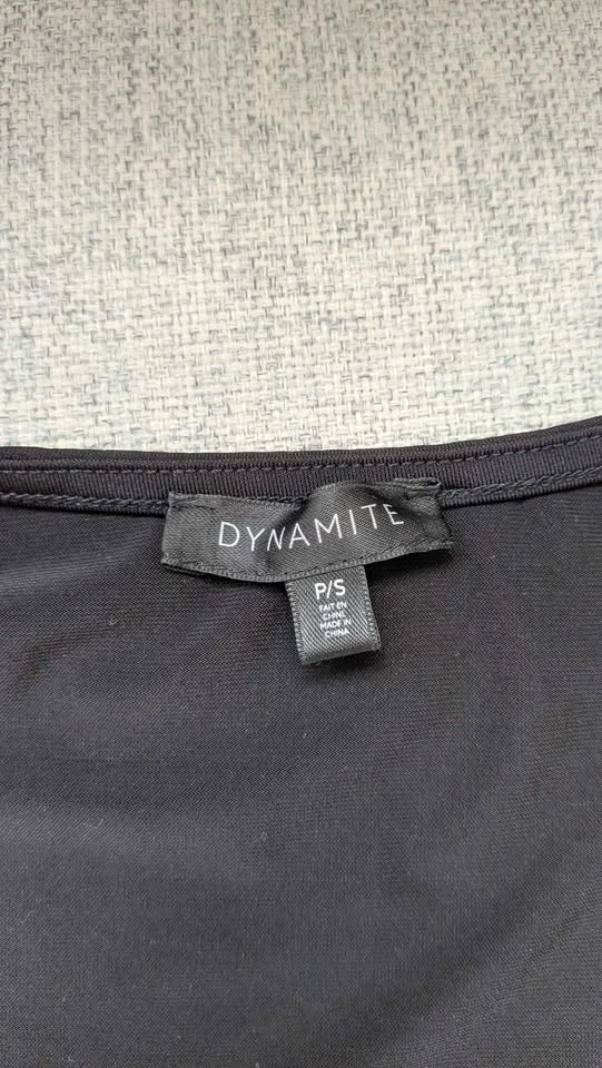 Dynamite Long Sleeve Black Bodysuit - photo 2
