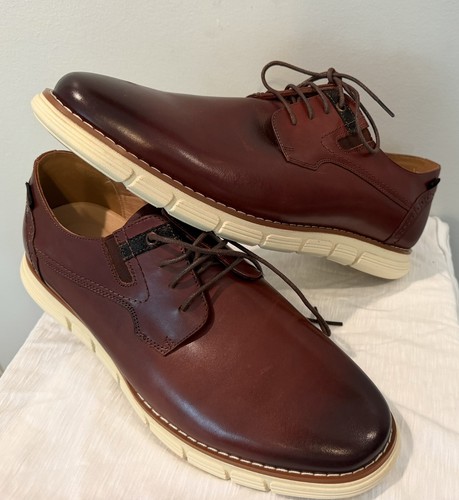 Men's Oxford Shoes by Bruno Marc Casual Burgundy Leather