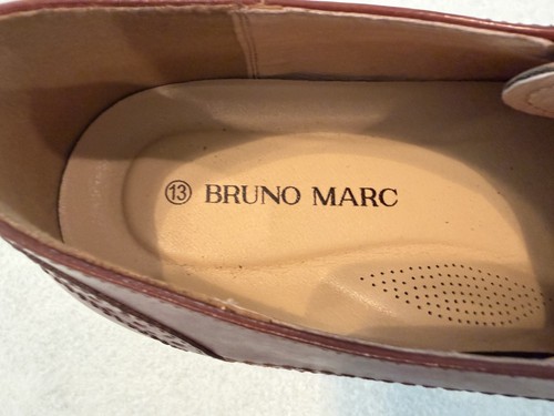Men's Oxford Shoes by Bruno Marc Casual Burgundy Leather - photo 3