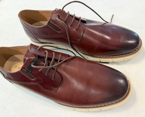 Men's Oxford Shoes by Bruno Marc Casual Burgundy Leather - photo 4