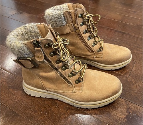Cliffs Fashion Boots Women's Hearten Lace-up / Side Zip Boots Si