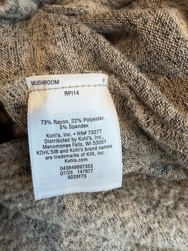 Apt 9 Lightweight Cowl Neck Sweater Oatmeal Women's M - photo 3