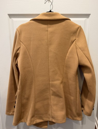 Beautiful Women’s Size 6 Camel Color Pea Coat EUC - photo 3