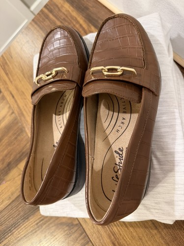 Life Stride Women’s 9W Brown Sonoma Crocodile Print Loafer - photo 3