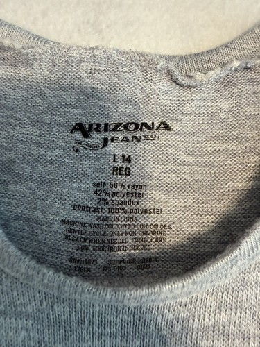 Girls Patriotic American Flag Grey Jersey Knit Tank Top SIZE 14/ - photo 2