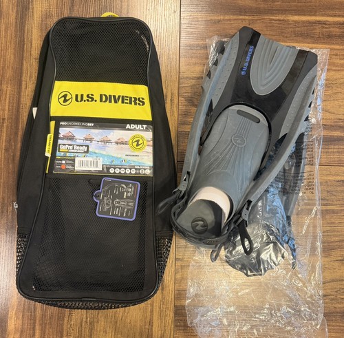 New - FINS ONLY - U.S Divers ADULT Pro Series Snorkeling Set - photo 4